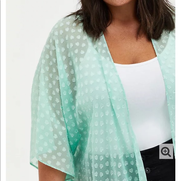 Torrid | Mint Kimono - Picture 2 of 4